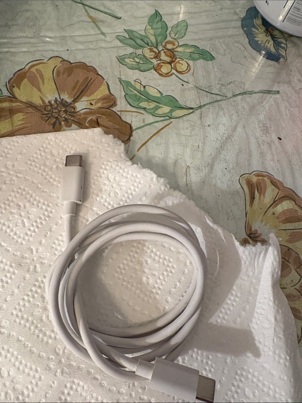 White USB-C to USB-C Charging Cable - Reliable Fast Charge